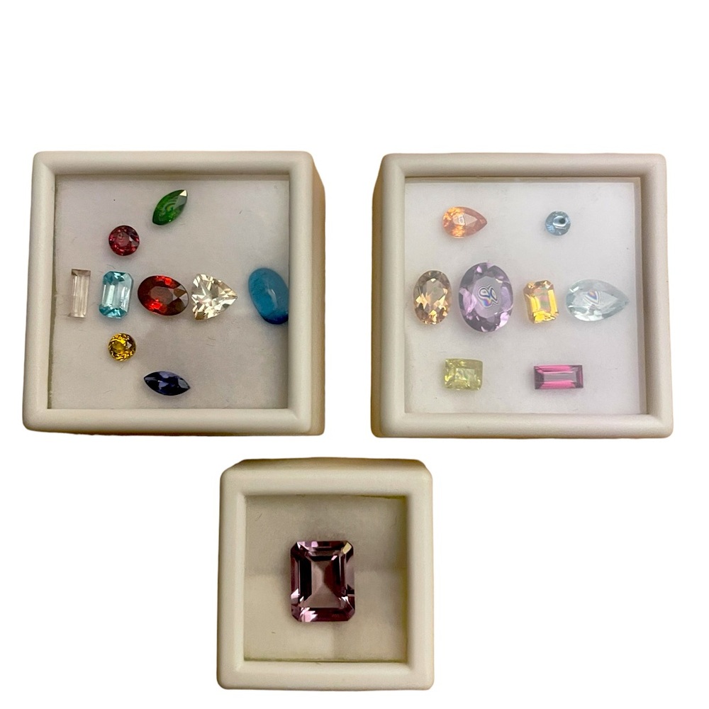 Assortment of loose beautifully cut gemstones 3-8ct. Real Gemstones